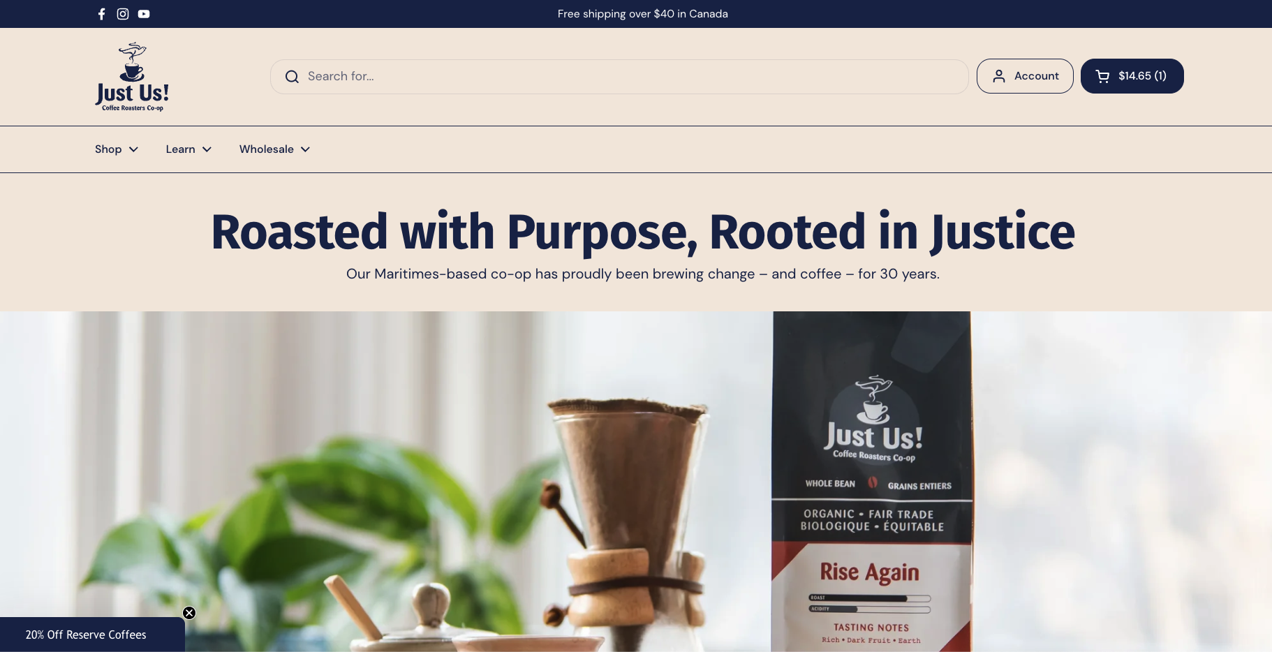 image-prestation-client-Just Us! Coffee-mtom-creation-conception-de-site-web-et-strategies-numerique-a-montreal